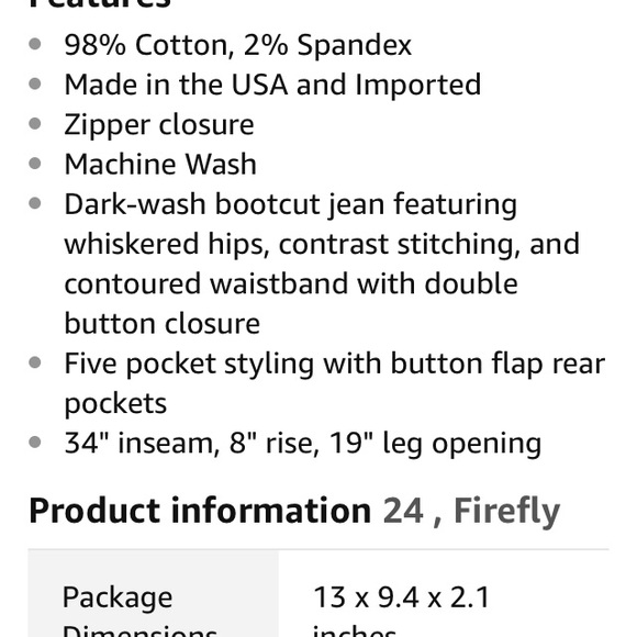 Signature Bootcut In Firefly - Picture 6 of 6